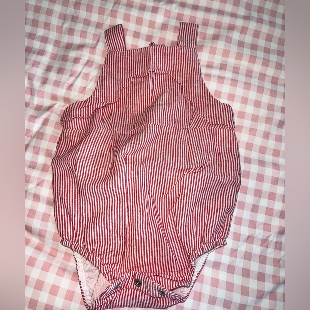 Janie and Jack Red Striped Bodysuit